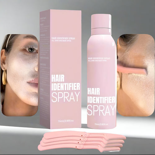 Hair Identifier Spray For Face Shaving With 4 Pcs Razor