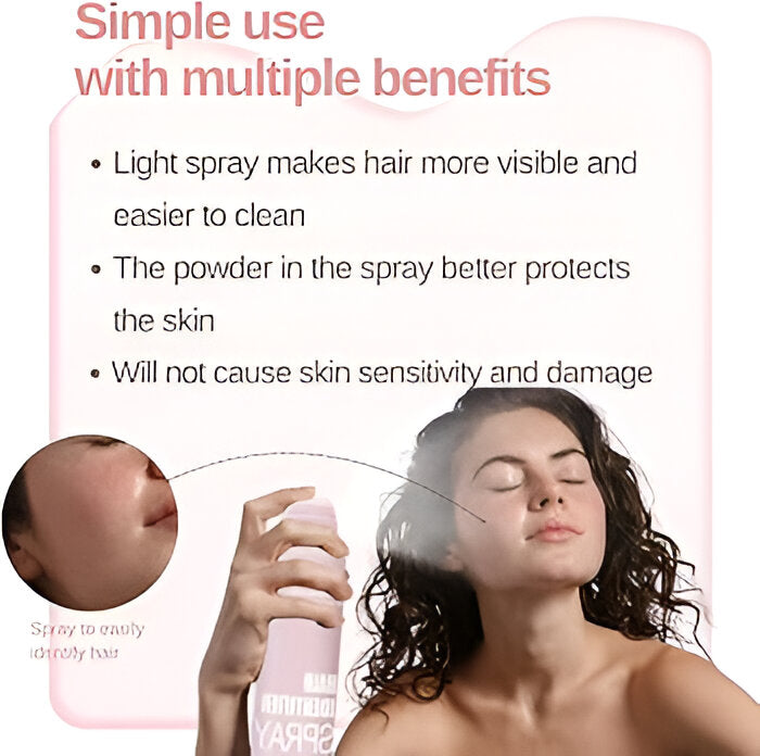 Hair Identifier Spray For Face Shaving With 4 Pcs Razor